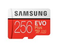 SAMSUNG EVO+ microSD 256GB 100MB/s + SD MB-MC256GA/EU - 360786 - zdjęcie 1